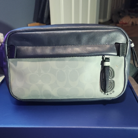 Coach Other - Coach Men's Navy and Light Gray Cross Body Or Belt Bag